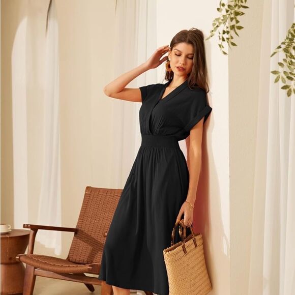 Grace Karen Dresses & Skirts - ♥️ Chic Black Midi Dress for Women by Grace Karen